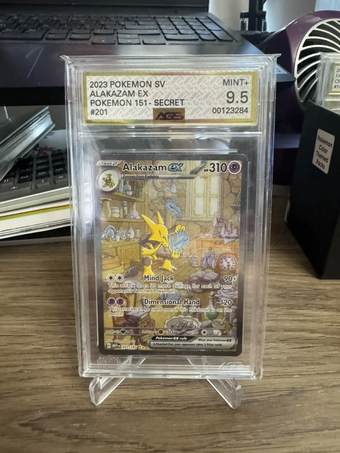 Alakazam ex Pokemon 151 Illustration Rare 201/165 AGS 9.5 Mint+