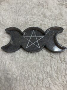 Gray Moon Phase with Star Trinket Tray