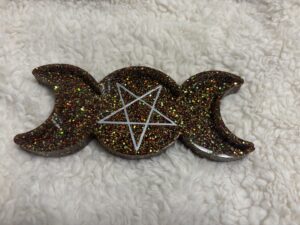 Glitter Moon Phase with Star Trinket Tray