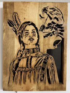 Indian Girl w Eagle