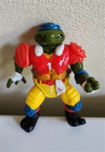 Vintage 1991 TMNT Leonardo Football Player Figure
