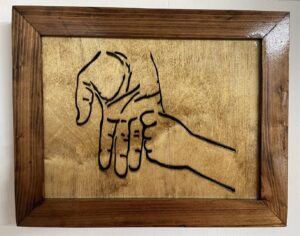 Daddy’s Hand – framed