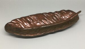 Brown Feather Trinket Tray
