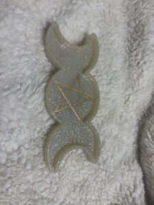 White Moon Phase with Star Trinket Tray