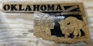 Oklahoma state cutout