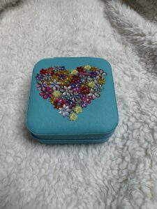 Multi Color Flower Travel Jewelry Box
