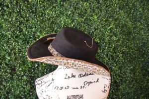 Black leopard rhinestone cowboy