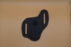 Black leather knife sheath