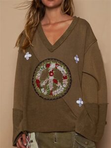 Peace Vintage Pullover