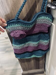 Vintage Flower Striped Puse