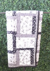 Black &  White Wilderness Quilt
