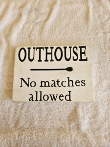 Outhouse Sign