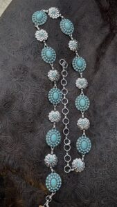concho belt silver and turquoise