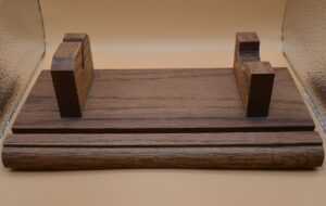 WOOD KNIFE AND COIN HOLDER