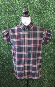 Ruffle Sleeve Flannel Vest/Med