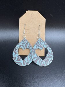 Turquoise Heart Earrings
