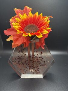 Fall Glitter Vase