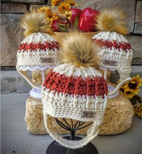 Baby waffle Cone Earflap Hat