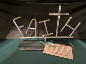 Natural (fund raiser) FAITH sign
