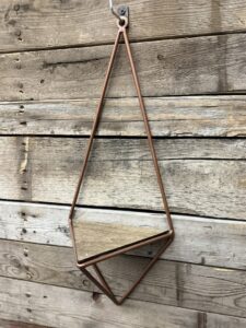 Triangle wall art shelf