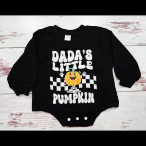 Dada’s Little Pumpkin – Boy Romper