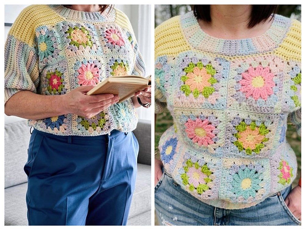 Blooming Daisy Spring Sweater