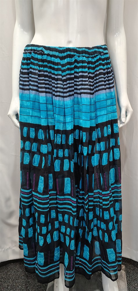 Multi color Geometric print, Blue  Black, 34″ waist