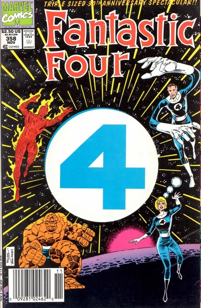 Marvel Comics Fantastic Four #358 Newsstand 1991