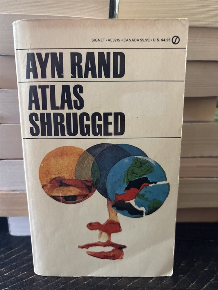 Atlas Shrugged by Ayn Rand 1957 Signet AE3215 Paperback