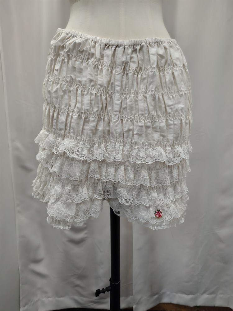 Square Dance crinolin with petti pants, Xlarge, White