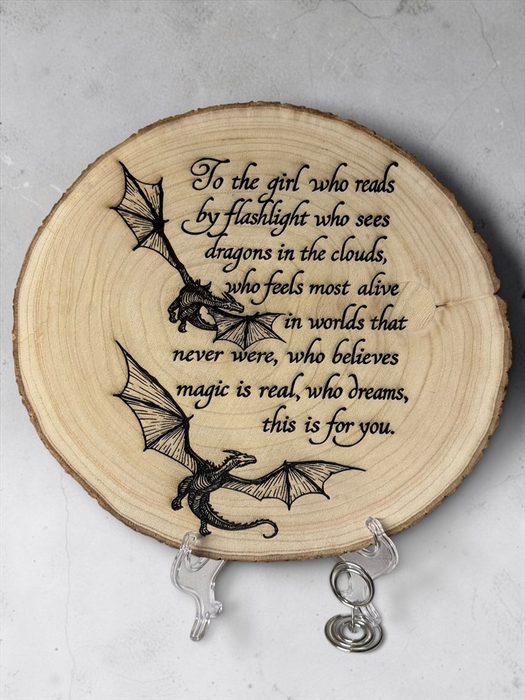 Just a Girl Who Loves Books Wood Art