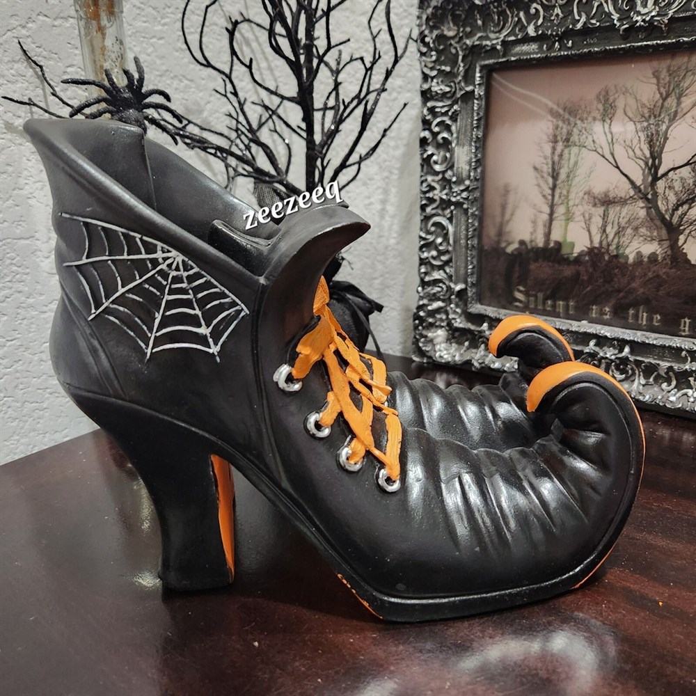 Mini Resin Witch Boot Figurine