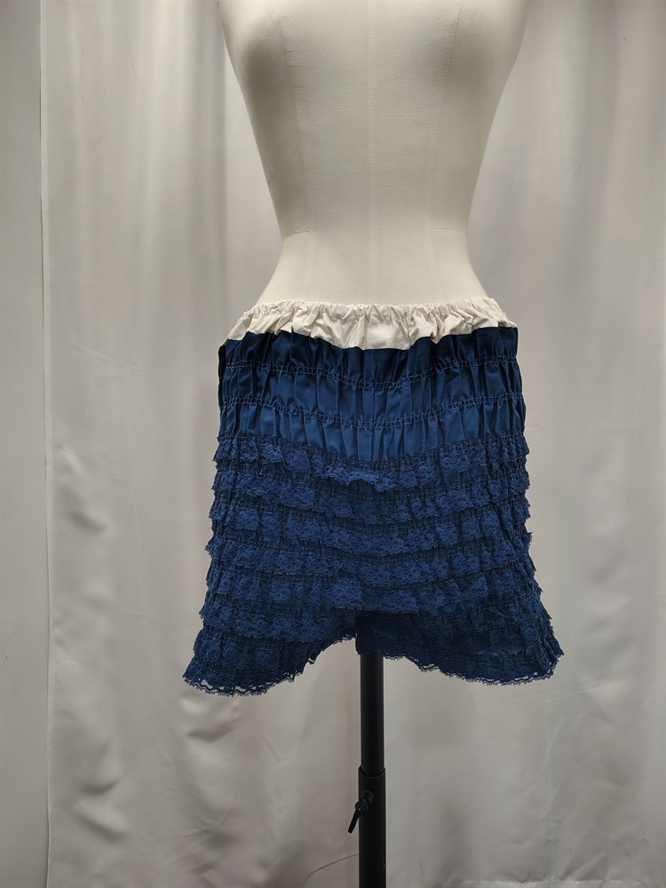 Square Dance crinolin with petti pants, Large, Navy Blue