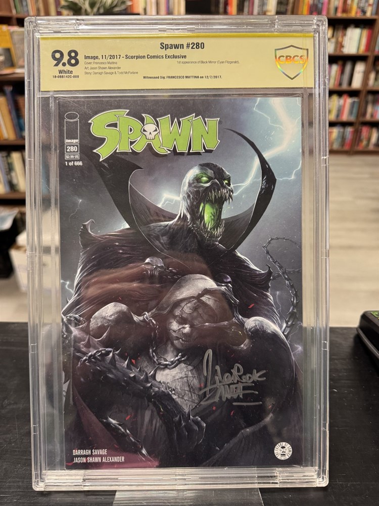 Image Comics Spawn #280 2017 SIGNED Francesco Mattina Variant CBCS Graded 9.8